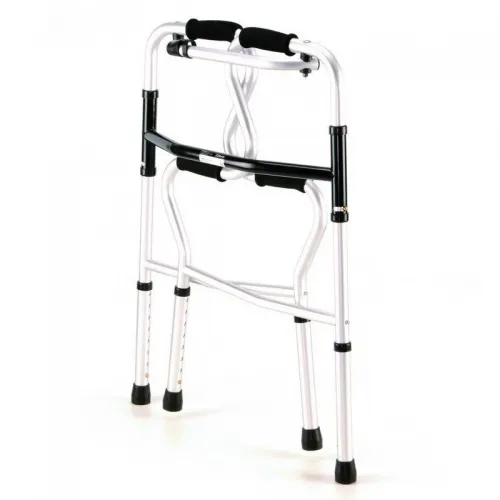 Čtyřbodové chodítko 230 - skládací—Nastavitelná výška, skládací duralový rám