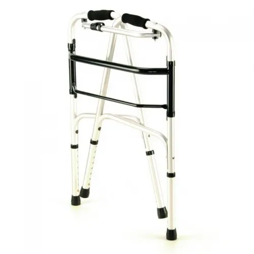 Čtyřbodové chodítko 230 EL - skládací, krokovací—Nastavitelná výška, skládací duralový rám