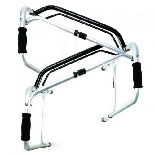 Čtyřbodové chodítko 230 EL - skládací, krokovací—Nastavitelná výška, skládací duralový rám