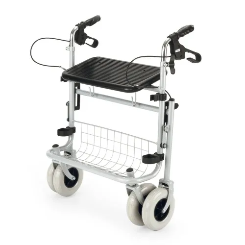 Čtyřkolové chodítko 100 WHD - zesílené—Barva stříbrná