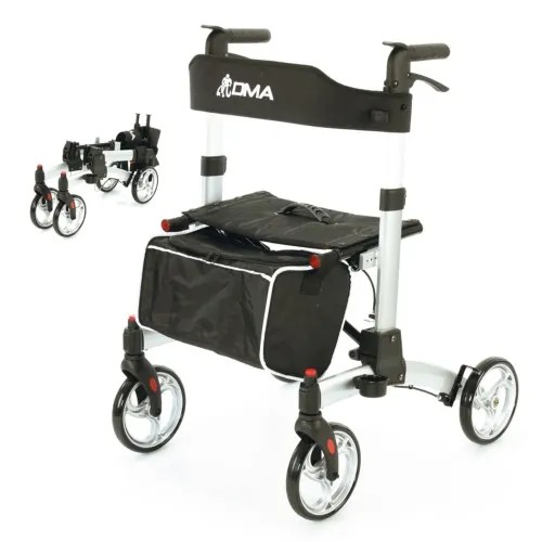 Čtyřkolové chodítko 104—Barva stříbrná metalíza