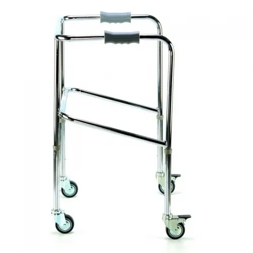 Čtyřkolové chodítko 2204 pevné—Nastavitelná výška, zadní nášlapné brzdy