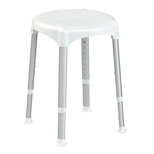 Sedačka do sprchy EH-STRA kulatá—Bílá