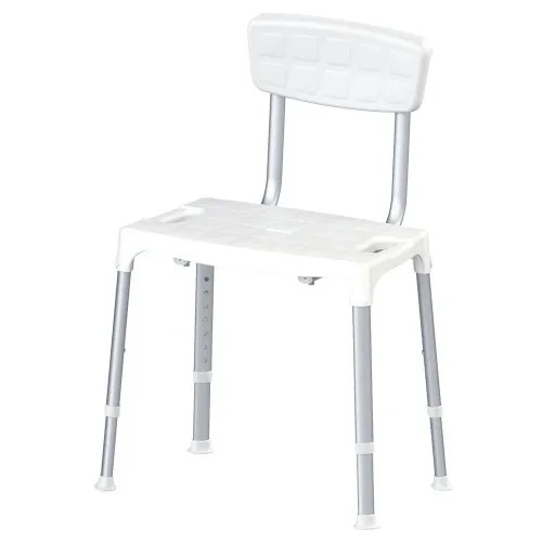 Sedačka do sprchy EH-SSB - Bílá—S opěrkou