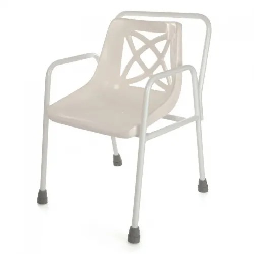 Křeslo do sprchy 4553 - pevné—S madlem a opěrkou zad