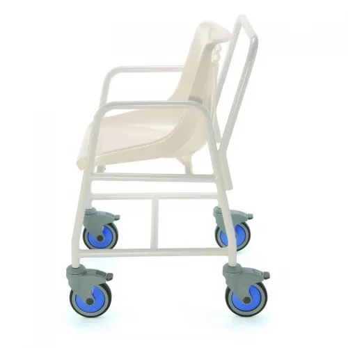 Židle do sprchy 4550—Pojízdná, s nášlapnou brzdou