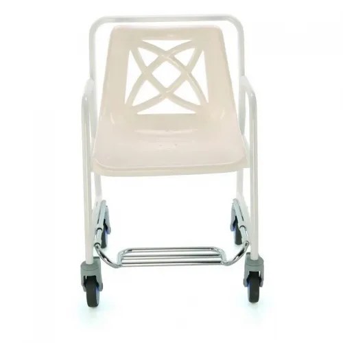 Židle do sprchy 4550 FR—Pojízdná, s nášlapnou brzdou