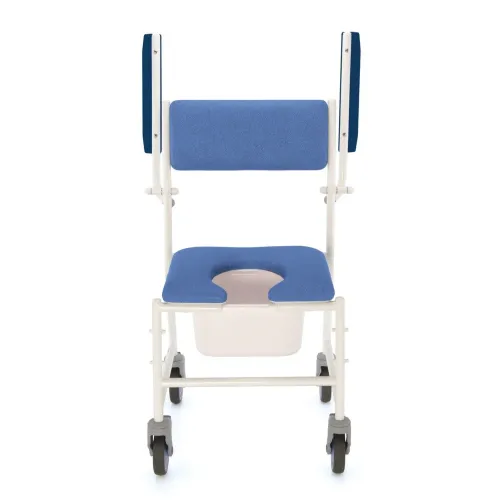 Klozetové křeslo do sprchy 4141 G—Polstrované s nášlapnou brzdou