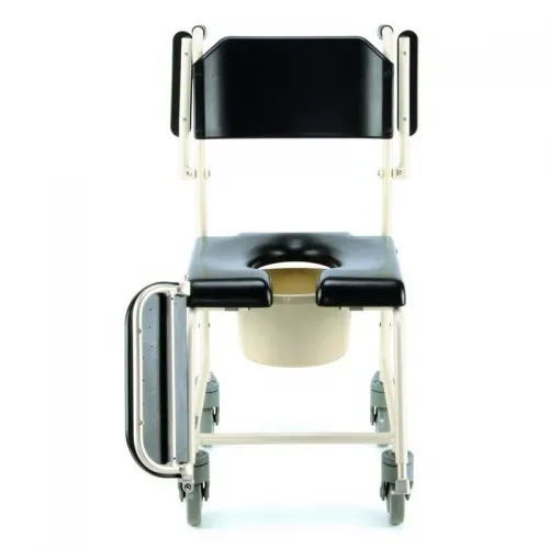 Klozetové křeslo do sprchy 4140—Polstrované s nášlapnou brzdou