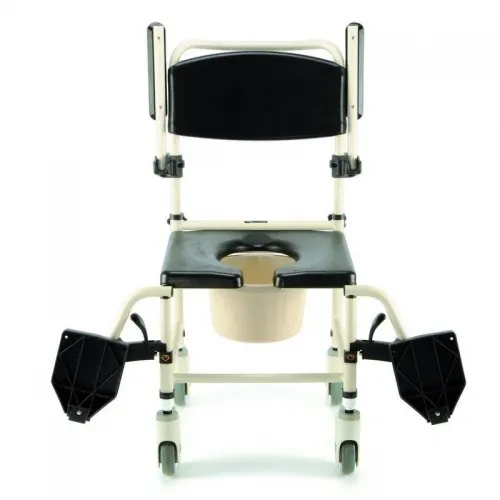 Klozetové křeslo do sprchy 808 C—Polstrované s nášlapnou brzdou