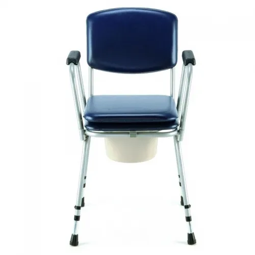 Křeslo klozetové pevné 521 W—Polstrované, odjímatelné područky