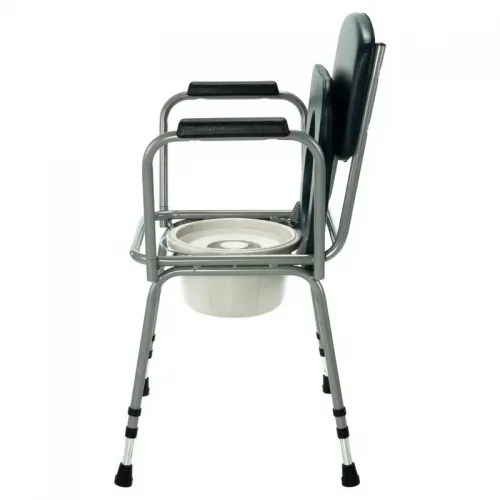 Křeslo klozetové pevné 521 W—Polstrované, odjímatelné područky