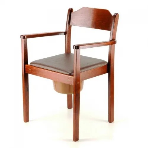 Křeslo klozetové dřevěné tmavé Astra T