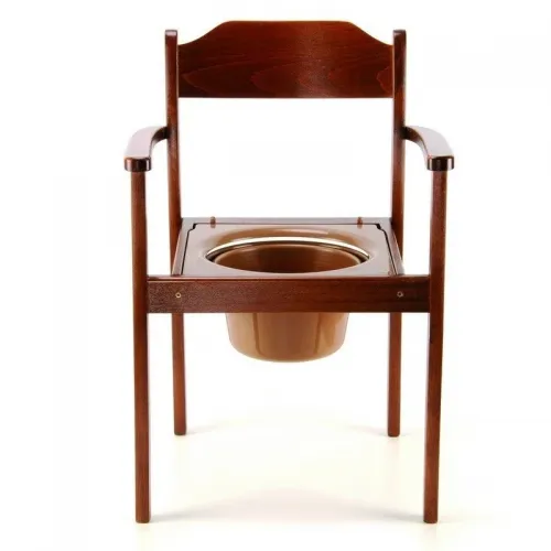 Křeslo klozetové dřevěné tmavé Astra T