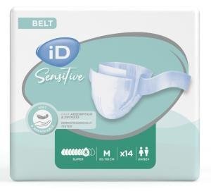 iD Sensitive Belt Super M—Kalhotky absorpční s pásem 14 ks