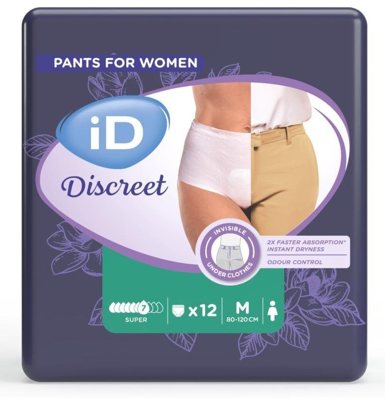 iD Pants Intime Super M—Kalhotky absorpční plenkové 12 ks