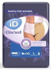 iD Pants Discreet Large Extra Plus—Kalhotky absorpční plenkové 10 ks