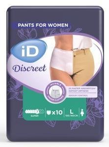 iD Pants Discreet Large Super—Kalhotky absorpční plenkové 10 ks