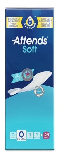 Attends Soft 0 Ultra Mini—Vložky absorpční 28 ks
