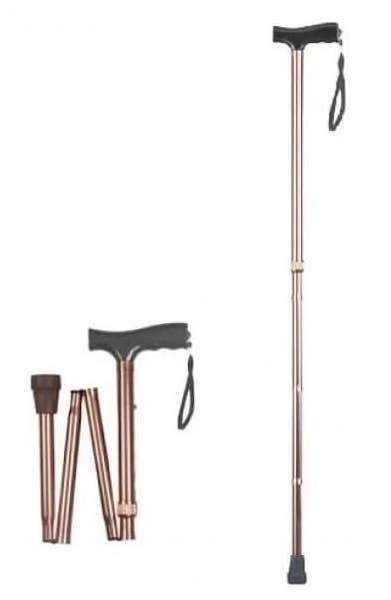 Hůl podpůrná CA835L/AT51116—Skládací, zlatá