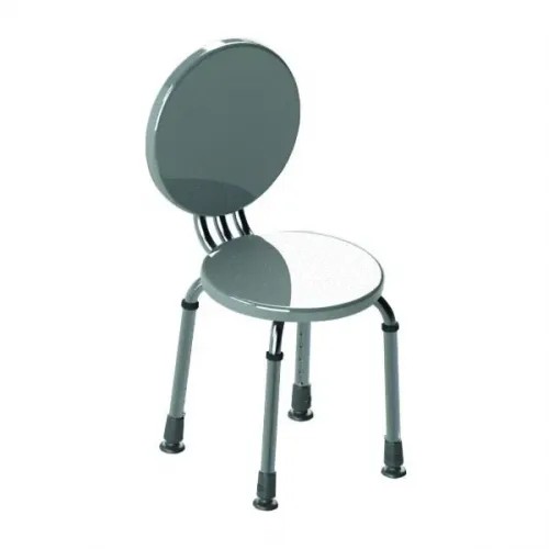 Židlička do sprchy AT01005—Kulatá s opěrkou