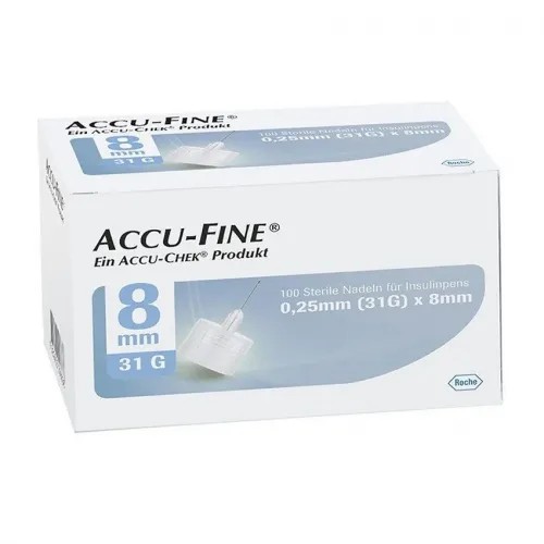 Accu Fine jehly do inzulinového pera 100 Ks—31G x 8mm