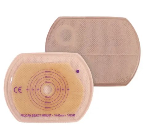 Minisáček Pelican 1D uzavřený Stoma Caps—Malý, béžový, otvor 10-40 mm, 30 ks