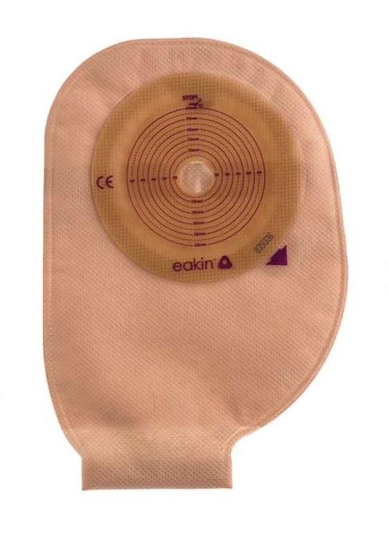 Plochý sáček Pelican 1D Ileo výpustný—Velký, béžový, otvor 22,5 mm, 30 ks