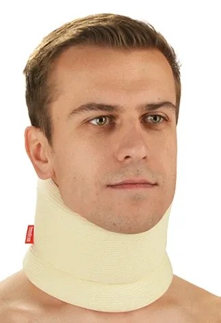 Handicap Krční límec měkký 032A—Velikost 1, světlý, výška 11 cm