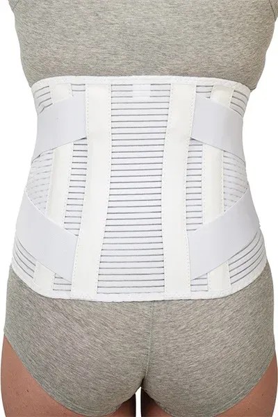 Handicap Bederní pás 100G—Velikost 7, bílý, výška 26 cm