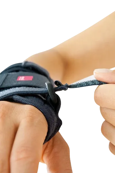 Bandáž zápěstí s dlahou Manumed—Velikost II, šedá, levá