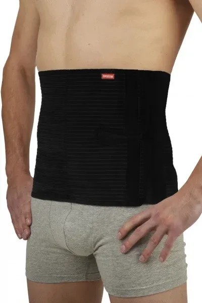 Handicap Břišní pás 250 ABDOMEN—Velikost 4, černý, výška 26 cm