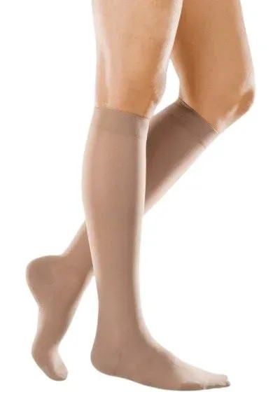 Lýtkové punčochy mediven elegance (II.KT)—Velikost 7, barva beige, délka normal, se špicí