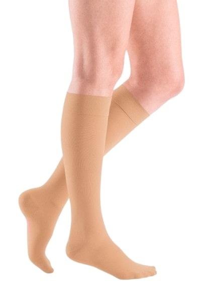 Lýtkové punčochy mediven elegance (II.KT)—Velikost 4, barva sand, délka normal, se špicí