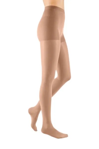 Punčochové dámské kalhoty mediven elegance (II.KT)—Velikost 1, barva caramel, délka krátká, se špicí