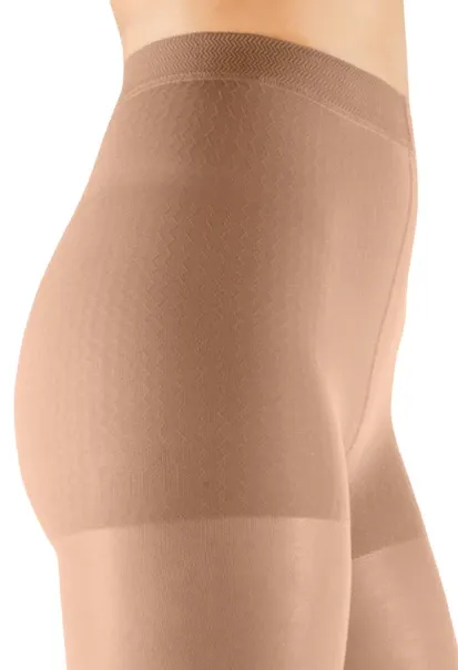 Punčochové dámské kalhoty mediven elegance (II.KT)—Velikost 6, barva beige, délka normal, se špicí