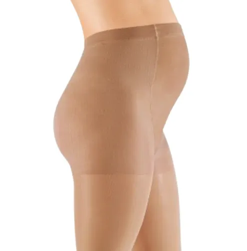 Punčochové kalhoty mediven elegance (II.KT)—Těhotenské, velikost 4, barva caramel, délka normal, se špicí