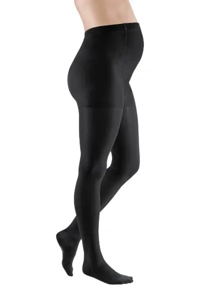 Punčochové kalhoty mediven elegance (II.KT)—Těhotenské, velikost 1, barva black, délka normal, se špicí