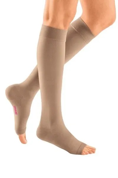 Lýtkové punčochy mediven plus (II.KT)—Velikost 6, barva beige, délka normal, bez špice