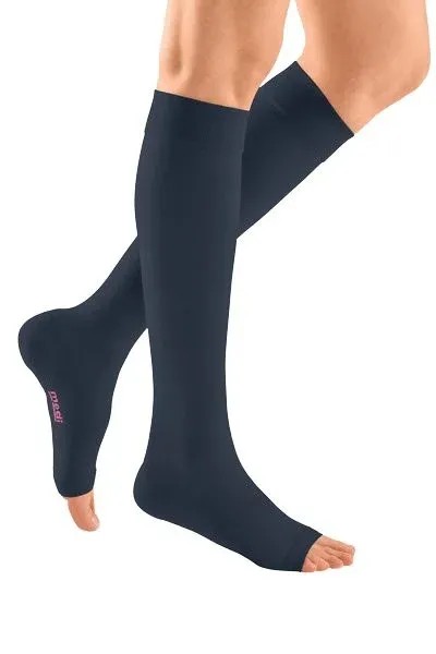 Lýtkové punčochy mediven plus (II.KT)—Velikost 7, barva navy, délka normal, bez špice