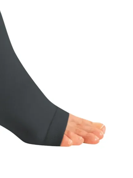 Stehenní punčochy s lemem mediven plus (II.KT)—Velikost 6, barva black, délka normal, bez špice