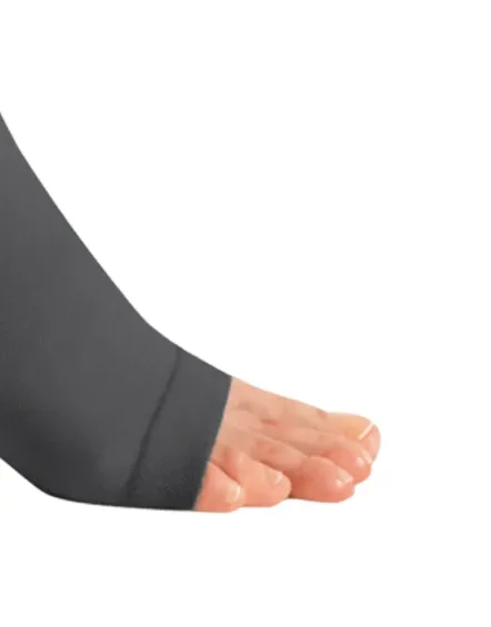 Stehenní punčochy s lemem mediven plus (II.KT)—Velikost 4, barva anthracite, délka normal, bez špice