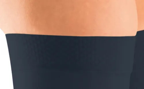 Stehenní punčochy s lemem mediven plus (II.KT)—Velikost 3, barva navy, délka normal, bez špice