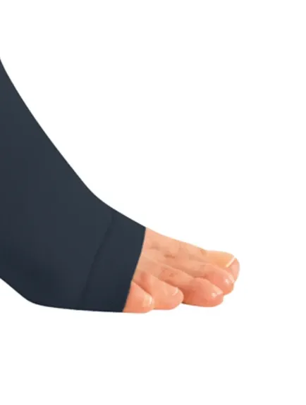 Stehenní punčochy s lemem mediven plus (II.KT)—Velikost 4, barva navy, délka krátká, bez špice