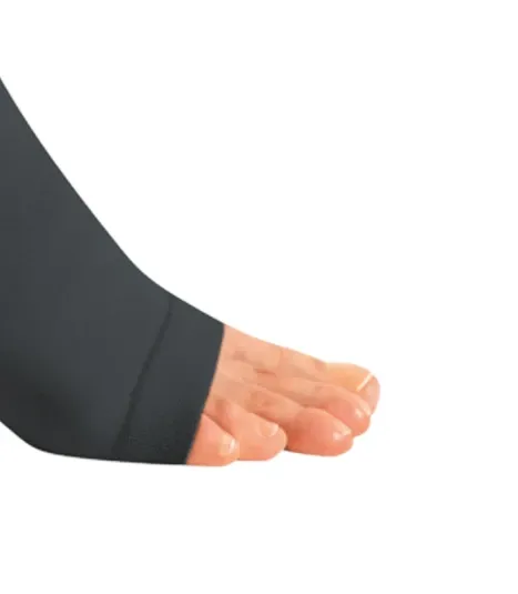 Stehenní punčochy s lemem mediven plus (III.KT)—Velikost 3, barva black, délka normal, bez špice