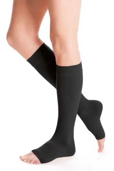 Lýtkové punčochy MAXIS MICRO (II.KT)—Velikost 7, barva černá, délka normal, bez špice