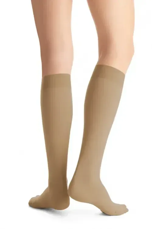 Kompresní lýtkové punčochy JOBST Opaque - II—Běžná délka, tělová barva, se špicí
