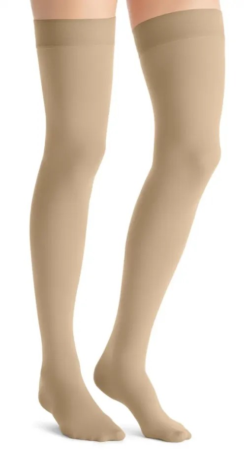 Kompresní stehenní punčochy JOBST Opaque - II—Běžná délka, tělová barva, se špicí