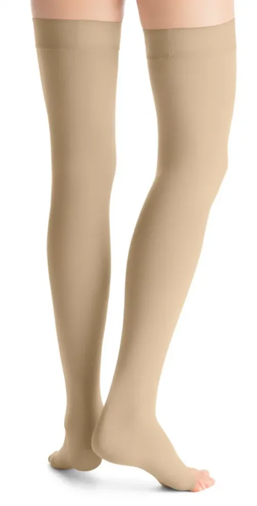 Kompresní stehenní punčochy JOBST Opaque - II—Běžná délka, tělová barva, bez špice