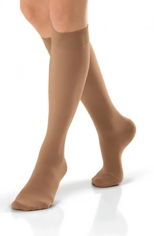 Kompresní lýtkové punčochy JOBST Ultra Sheer - VI—Kratší délka, karamelová barva, se špicí